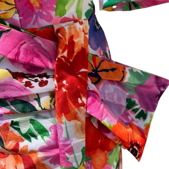 Plus Size Cocktail Dress 1X Retro 60s Style Semi Formal 16W Fall Floral Eshakti - Picture 8 of 11